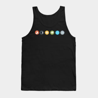 Gloomhaven Element Symbols Board Game Graphic - Tabletop Gaming Tank Top